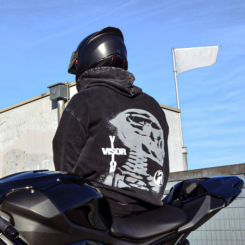 PISTA SKULL RETRO HOODIE