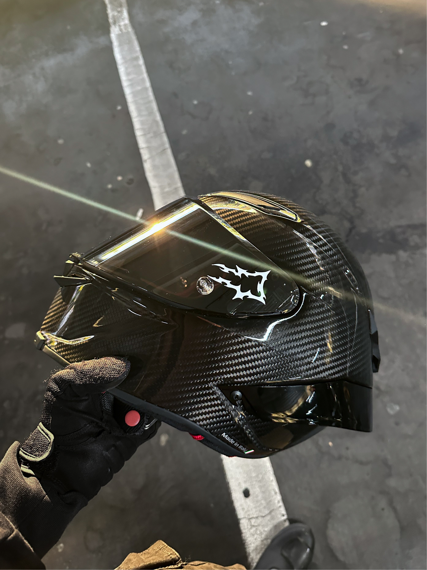 VISOR DECAL „chromestreak“