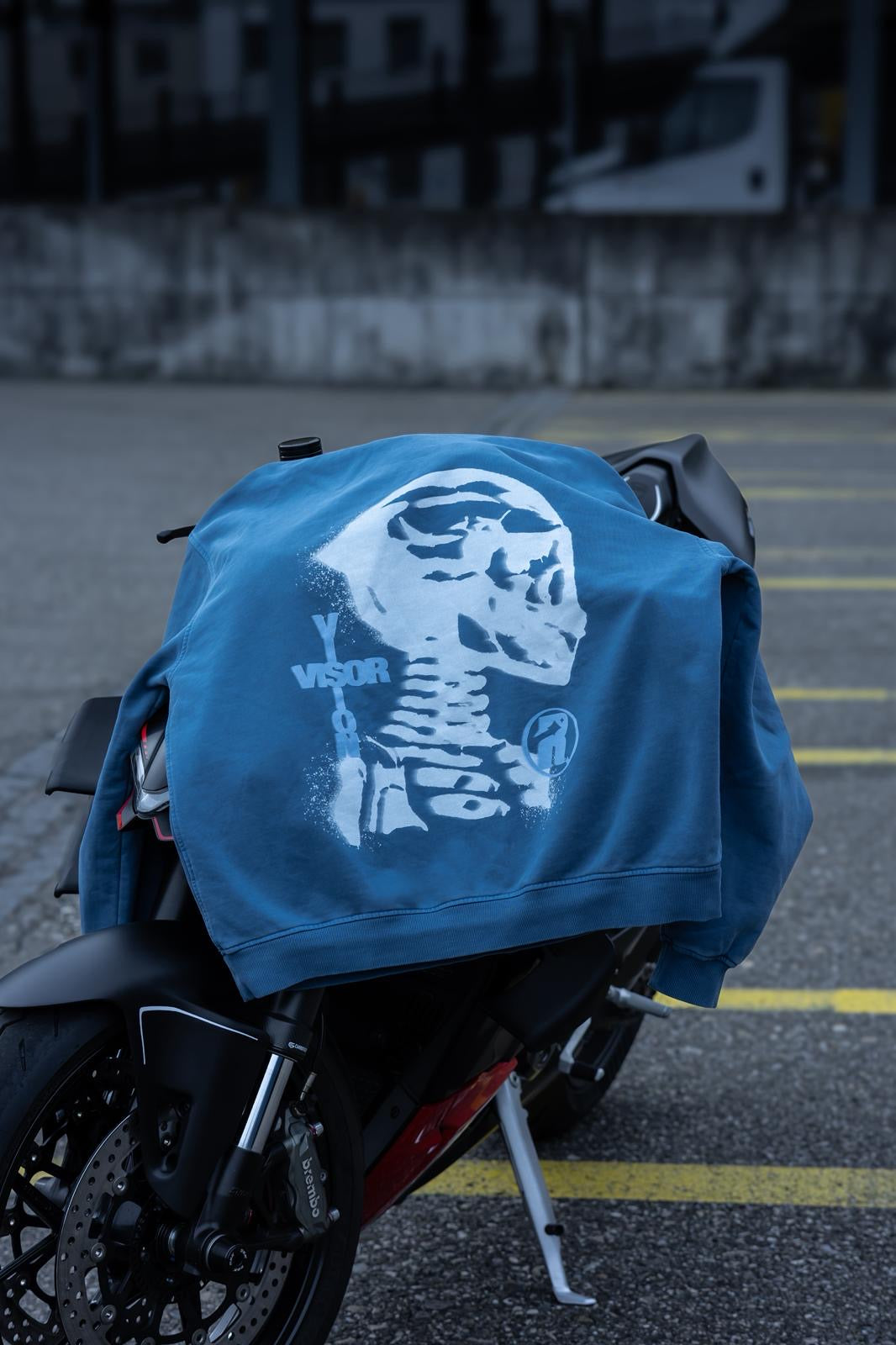 PISTA SKULL RETRO HOODIE