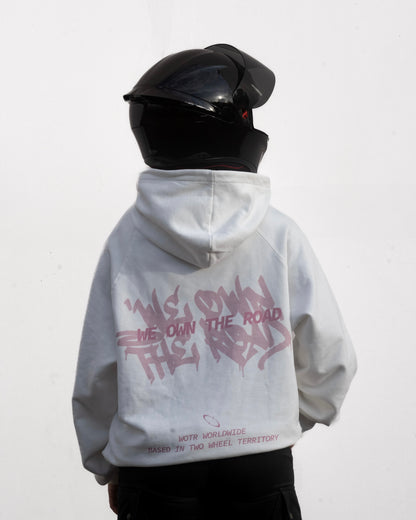 GRAFFITI FLEECE LINED HOODIE